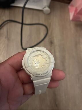 Casio Baby-G Cream and White Sport Watch